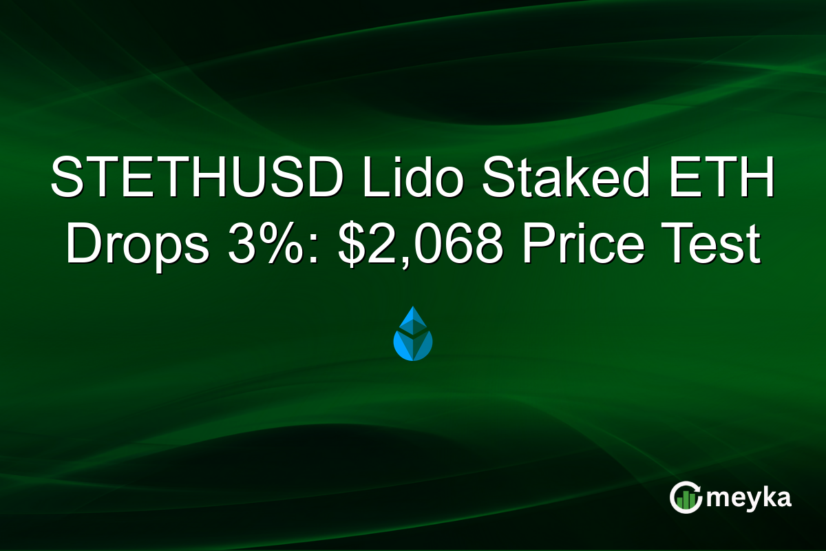 STETHUSD Lido Staked ETH Drops 3%: $2,068 Price Test