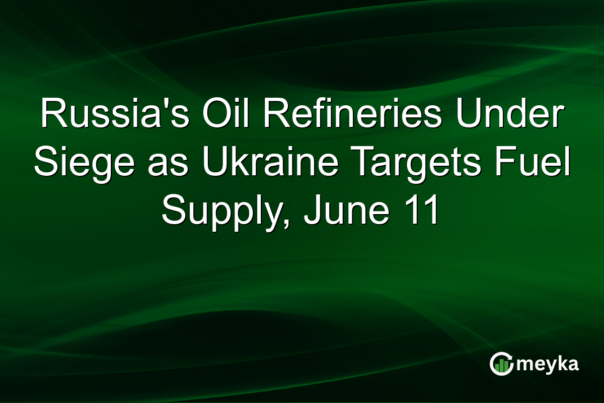 Russia’s Oil Refineries Under Siege as Ukraine Targets Fuel Supply, June 11
