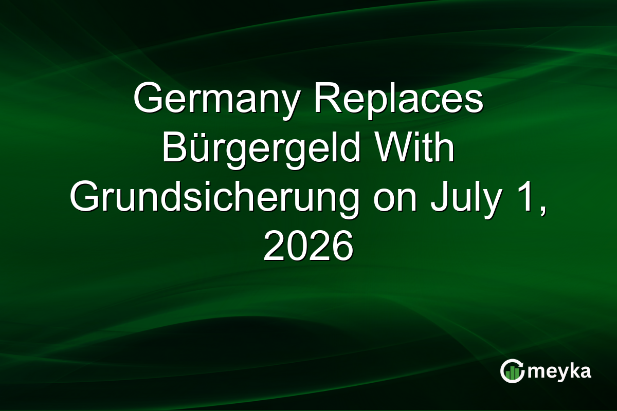 Germany Replaces Bürgergeld With Grundsicherung on July 1, 2026