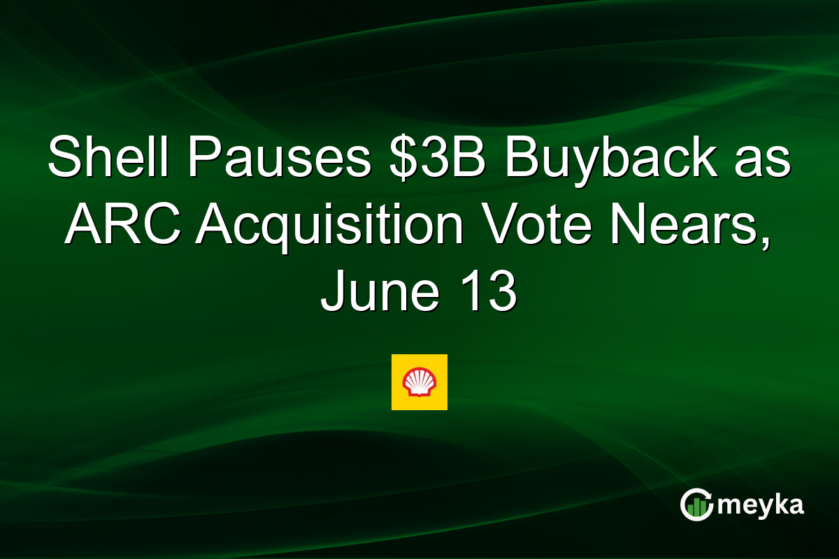 Shell Pauses $3B Buyback as ARC Acquisition Vote Nears, June 13