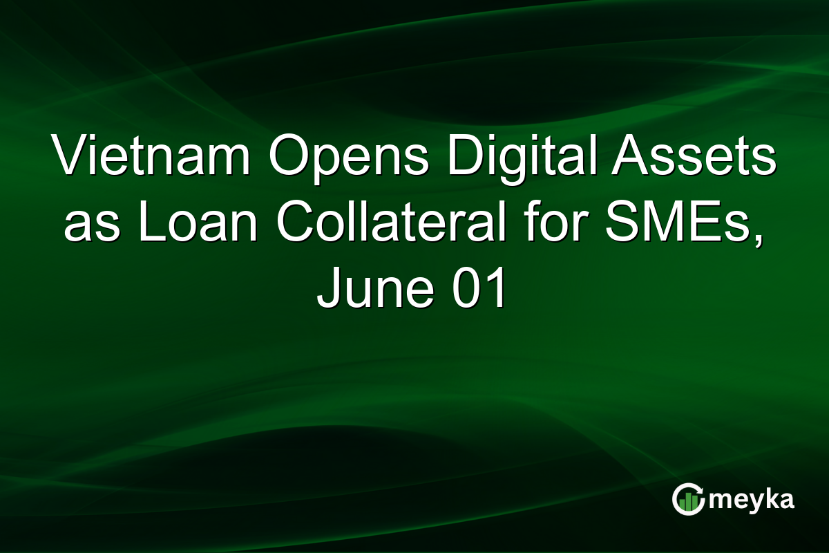 Vietnam Opens Digital Assets as Loan Collateral for SMEs, June 01