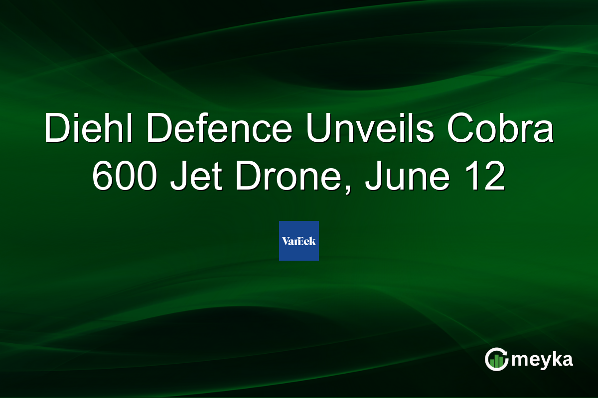 Diehl Defence Unveils Cobra 600 Jet Drone, June 12