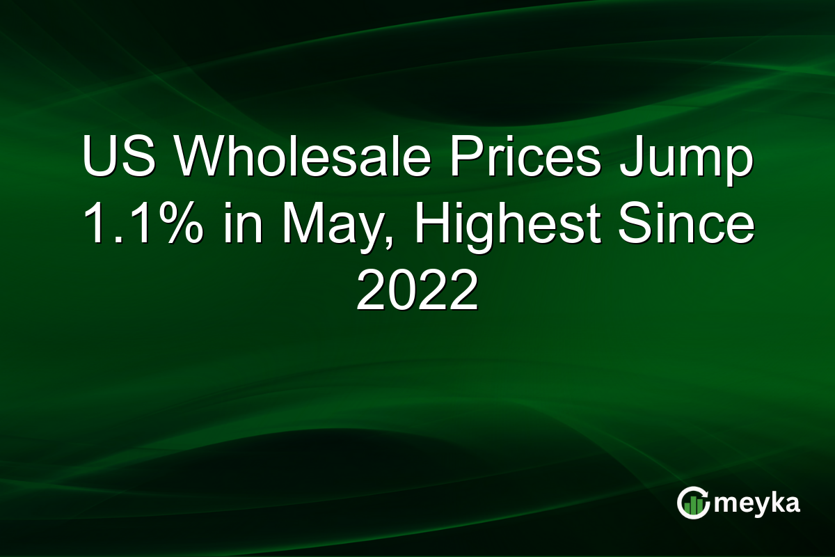 US Wholesale Prices Jump 1.1% in May, Highest Since 2022