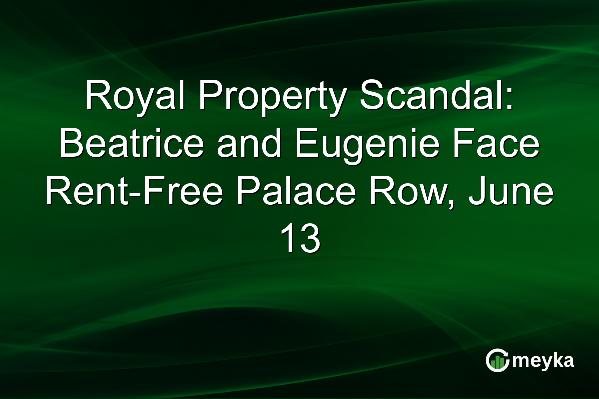 Royal Property Scandal: Beatrice and Eugenie Face Rent-Free Palace Row, June 13