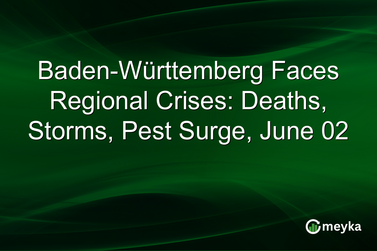 Baden-Württemberg Faces Regional Crises: Deaths, Storms, Pest Surge, June 02