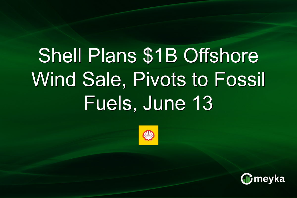 Shell Plans $1B Offshore Wind Sale, Pivots to Fossil Fuels, June 13