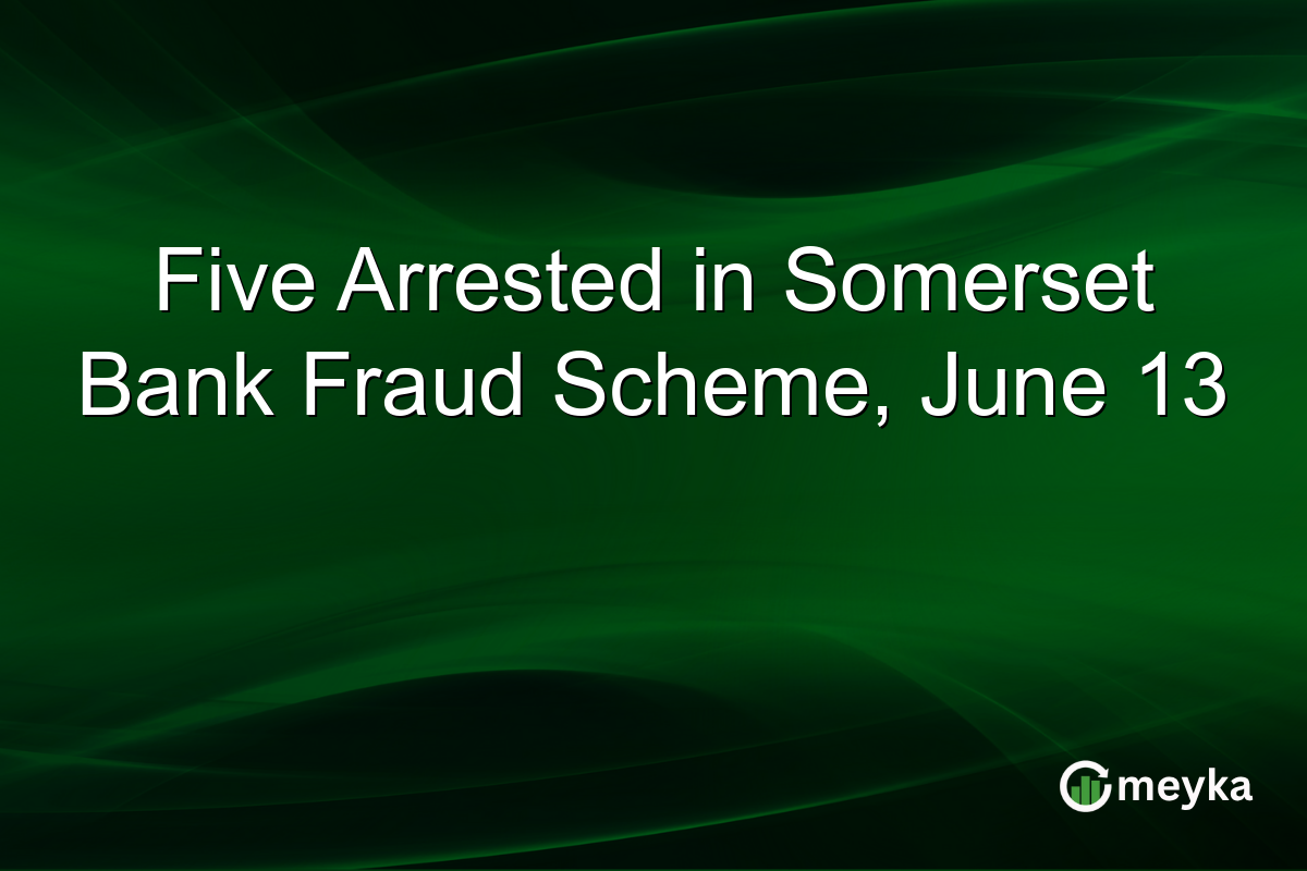 Five Arrested in Somerset Bank Fraud Scheme, June 13