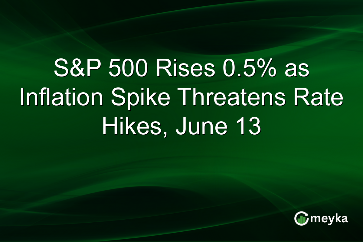 S&P 500 Rises 0.5% as Inflation Spike Threatens Rate Hikes, June 13