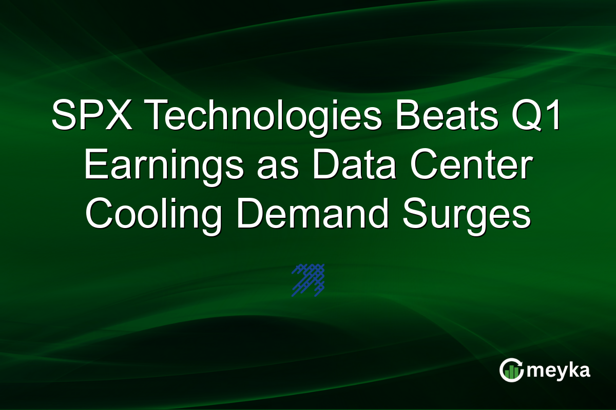 SPX Technologies Beats Q1 Earnings as Data Center Cooling Demand Surges