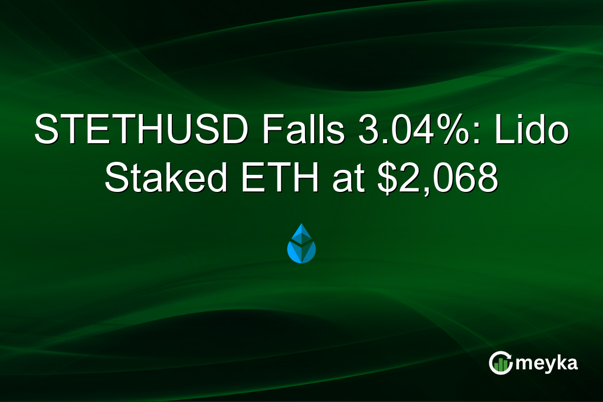 STETHUSD Falls 3.04%: Lido Staked ETH at $2,068