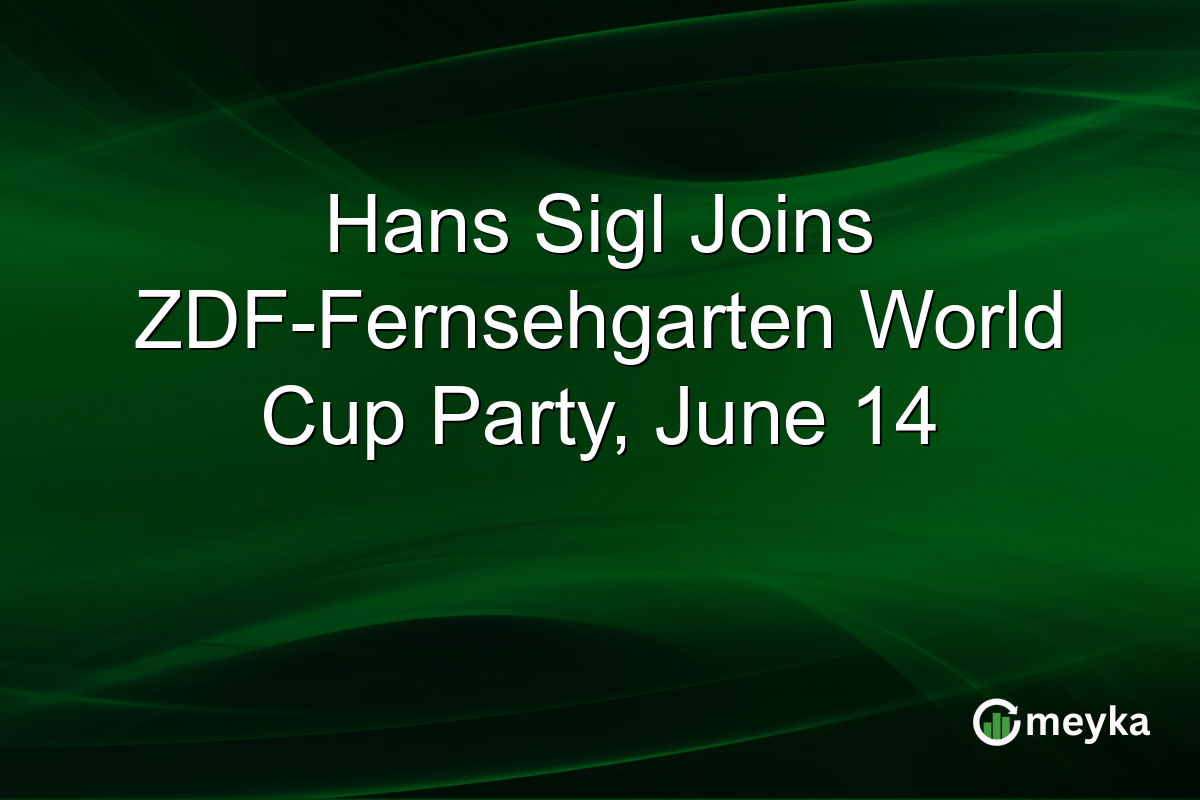 Hans Sigl Joins ZDF-Fernsehgarten World Cup Party, June 14