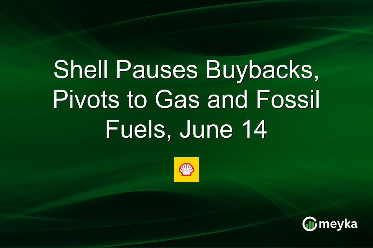 Shell Pauses Buybacks, Pivots to Gas and Fossil Fuels, June 14