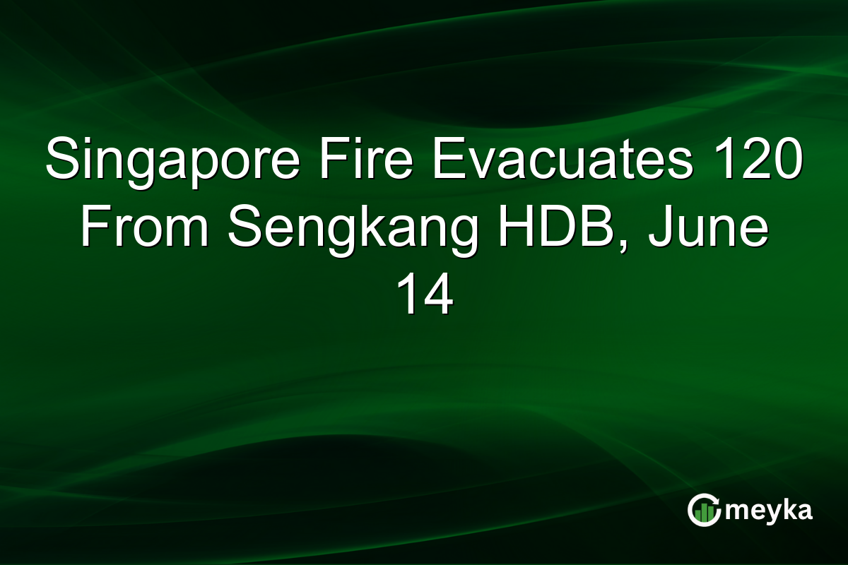 Singapore Fire Evacuates 120 From Sengkang HDB, June 14