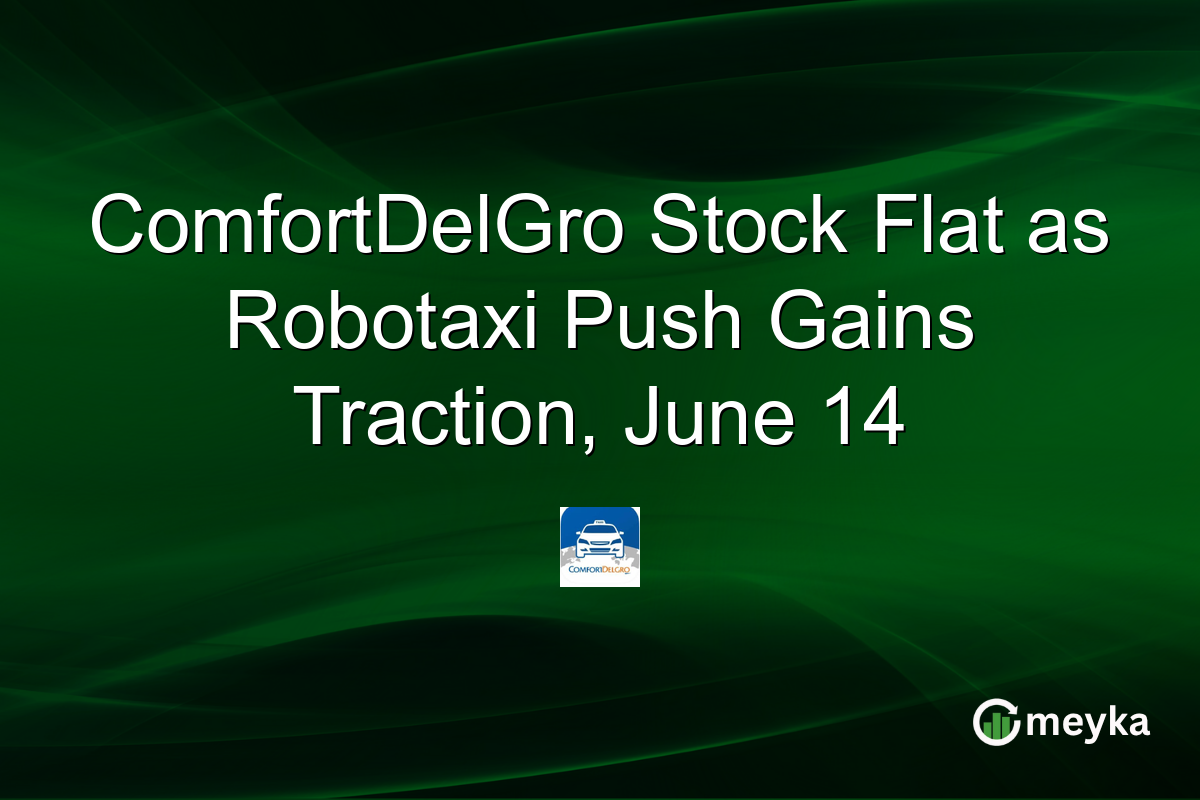 ComfortDelGro Stock Flat as Robotaxi Push Gains Traction, June 14