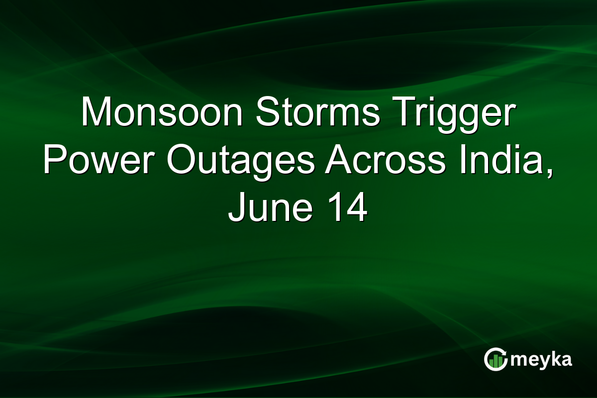 Monsoon Storms Trigger Power Outages Across India, June 14