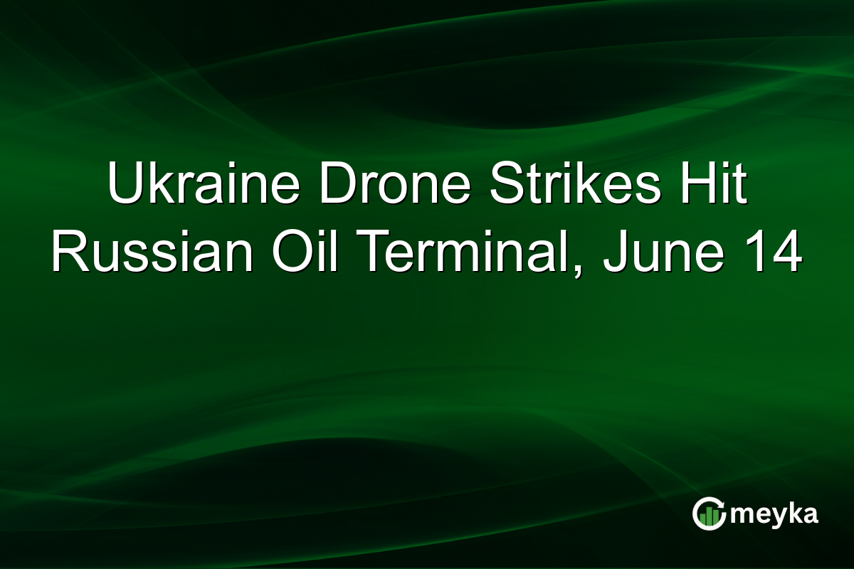 Ukraine Drone Strikes Hit Russian Oil Terminal, June 14