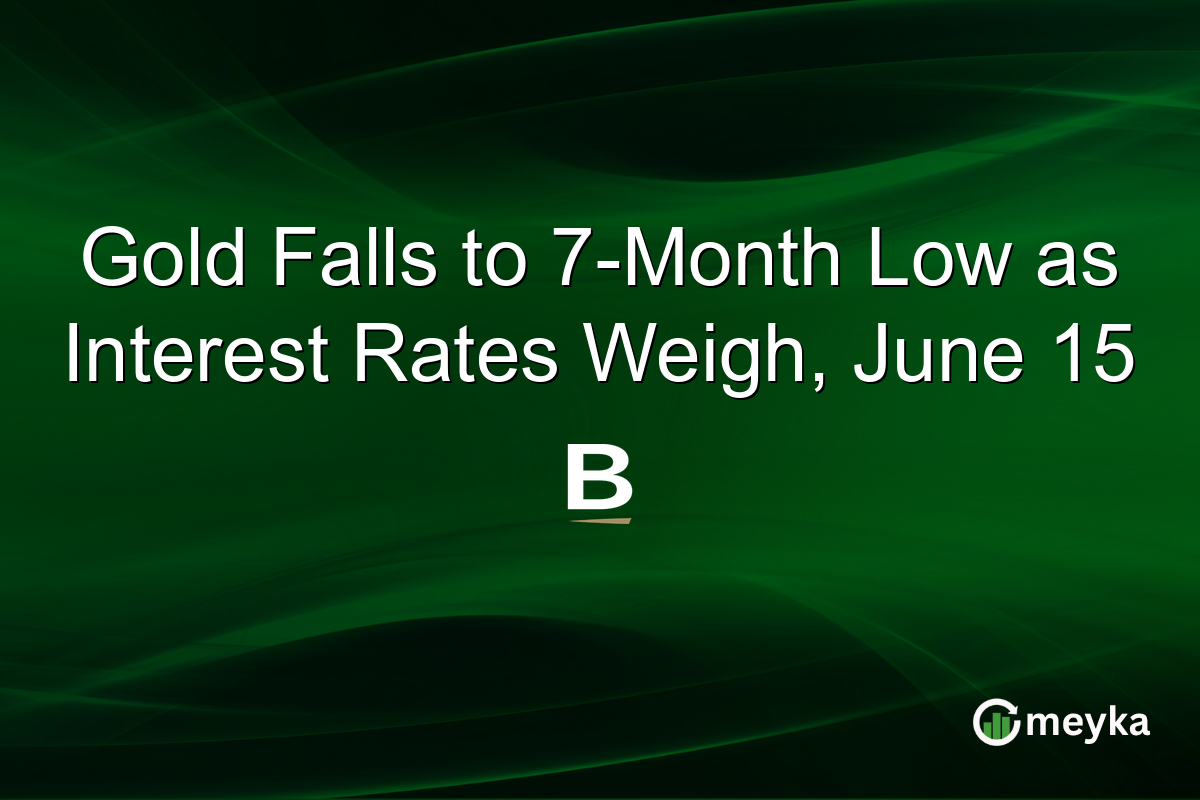 Gold Falls to 7-Month Low as Interest Rates Weigh, June 15