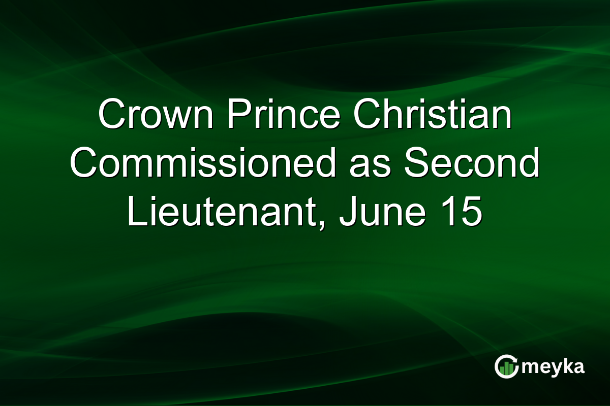 Crown Prince Christian Commissioned as Second Lieutenant, June 15