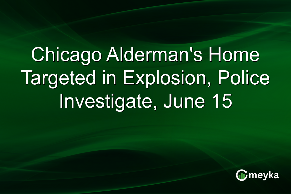 Chicago Alderman’s Home Targeted in Explosion, Police Investigate, June 15
