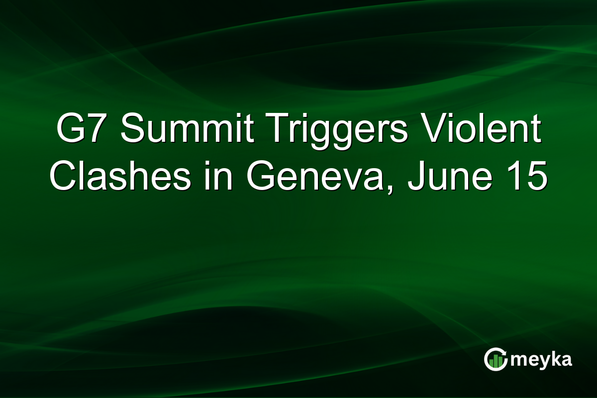 G7 Summit Triggers Violent Clashes in Geneva, June 15
