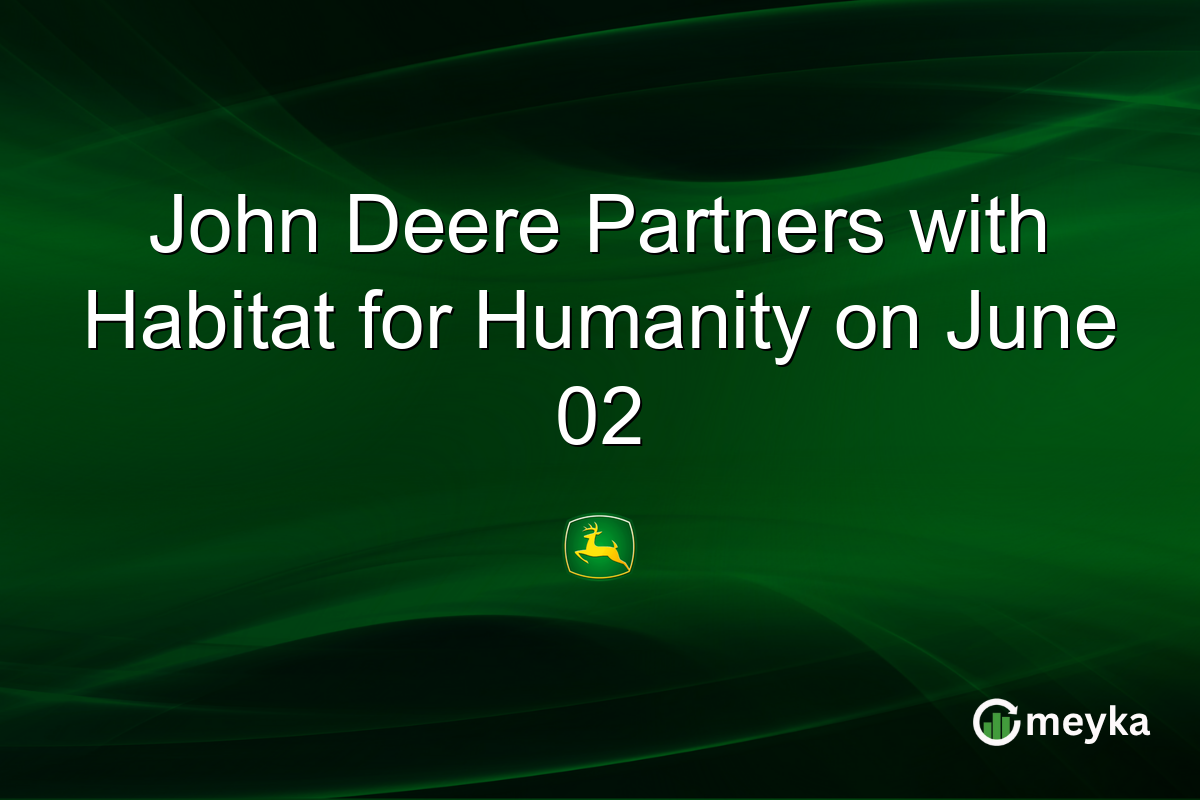 John Deere Partners with Habitat for Humanity on June 02