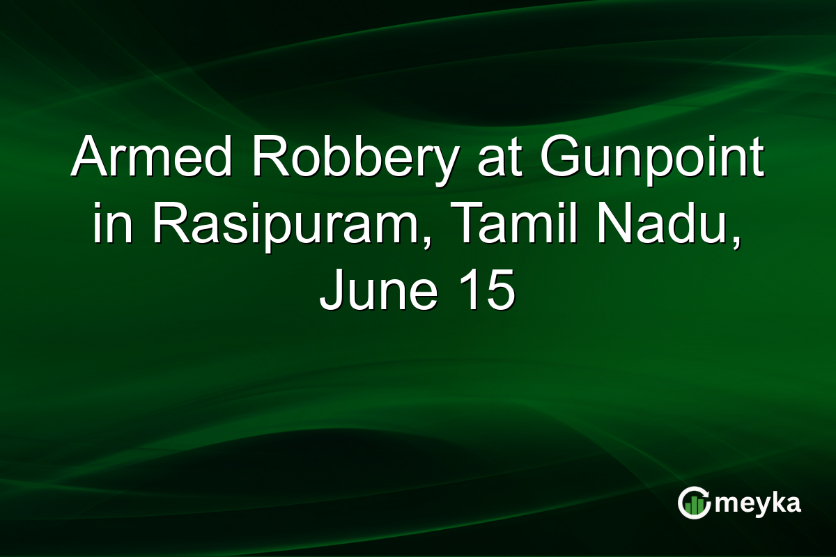 Armed Robbery at Gunpoint in Rasipuram, Tamil Nadu, June 15
