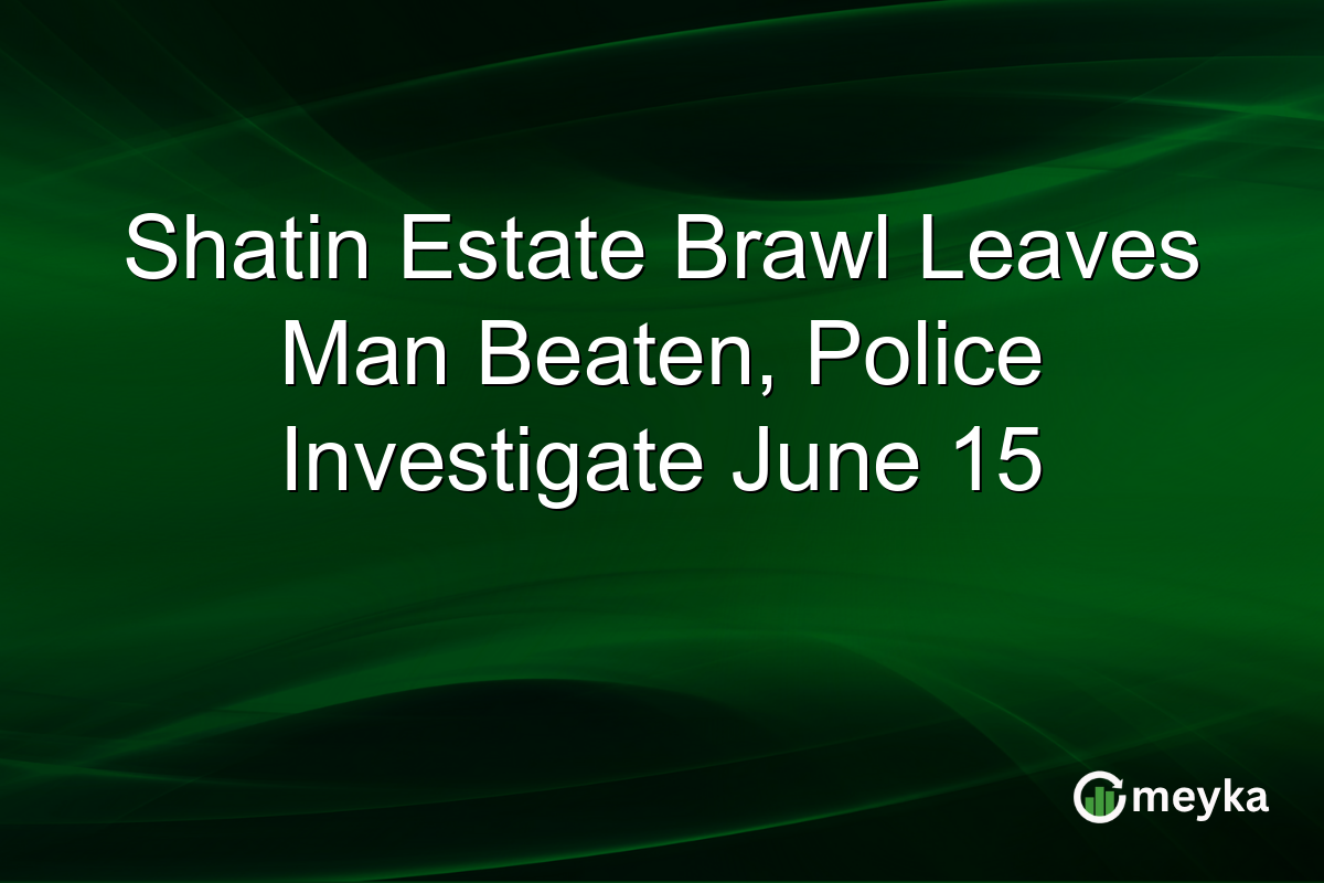 Shatin Estate Brawl Leaves Man Beaten, Police Investigate June 15
