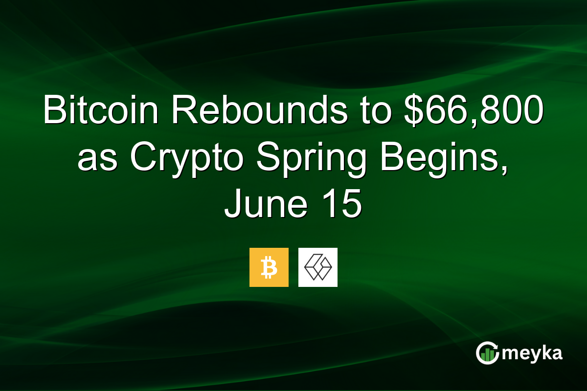 Bitcoin Rebounds to $66,800 as Crypto Spring Begins, June 15