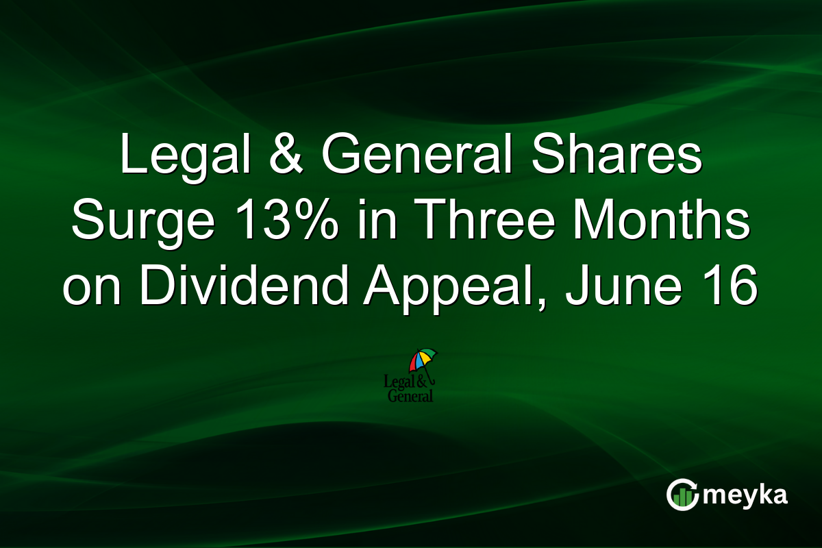 Legal & General Shares Surge 13% in Three Months on Dividend Appeal, June 16