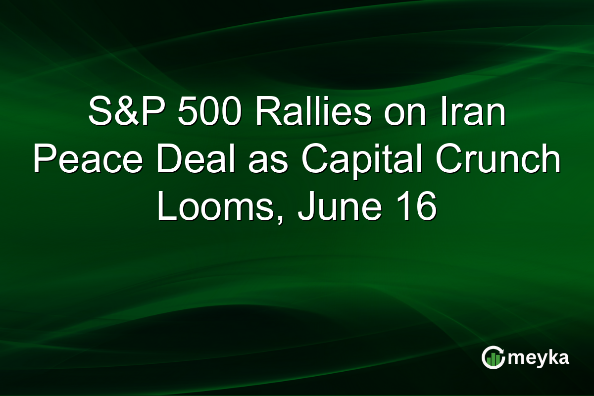 S&P 500 Rallies on Iran Peace Deal as Capital Crunch Looms, June 16