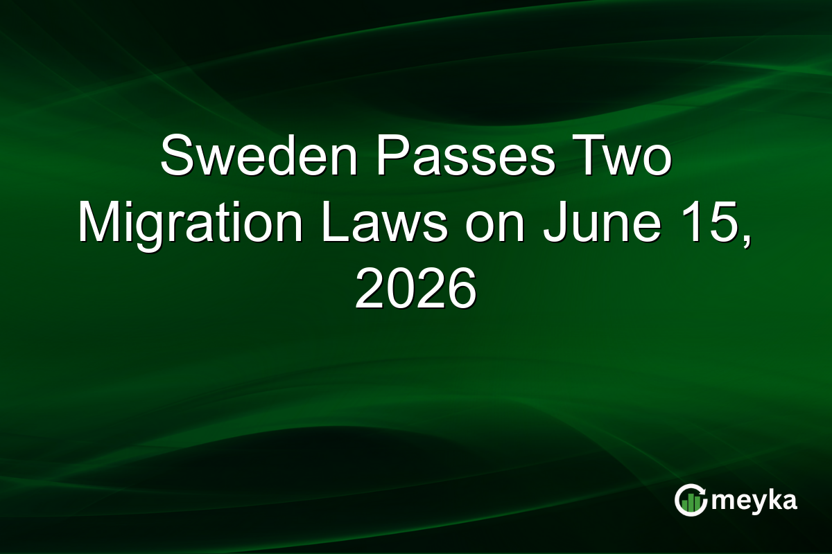 Sweden Passes Two Migration Laws on June 15, 2026