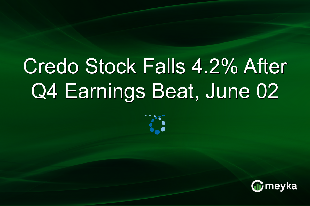 Credo Stock Falls 4.2% After Q4 Earnings Beat, June 02