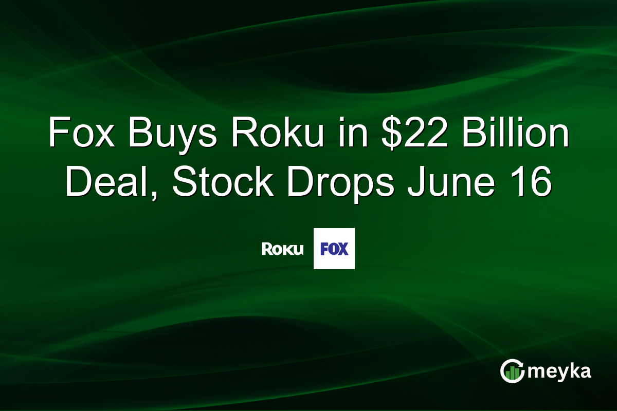 Fox Buys Roku in $22 Billion Deal, Stock Drops June 16