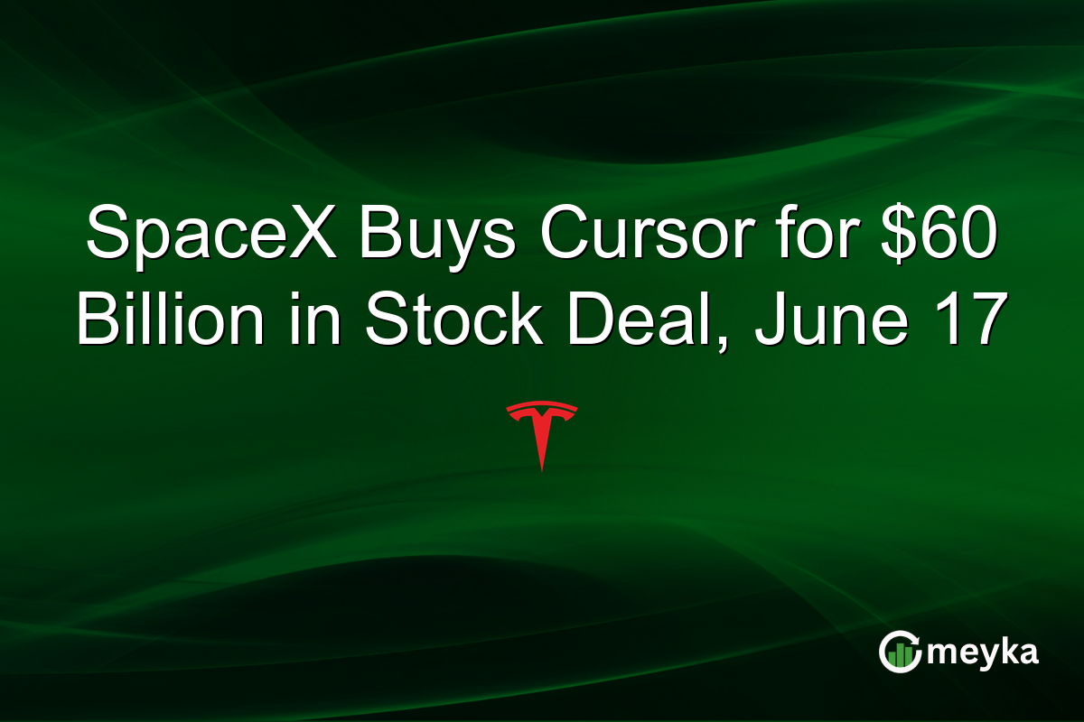 SpaceX Buys Cursor for $60 Billion in Stock Deal, June 17