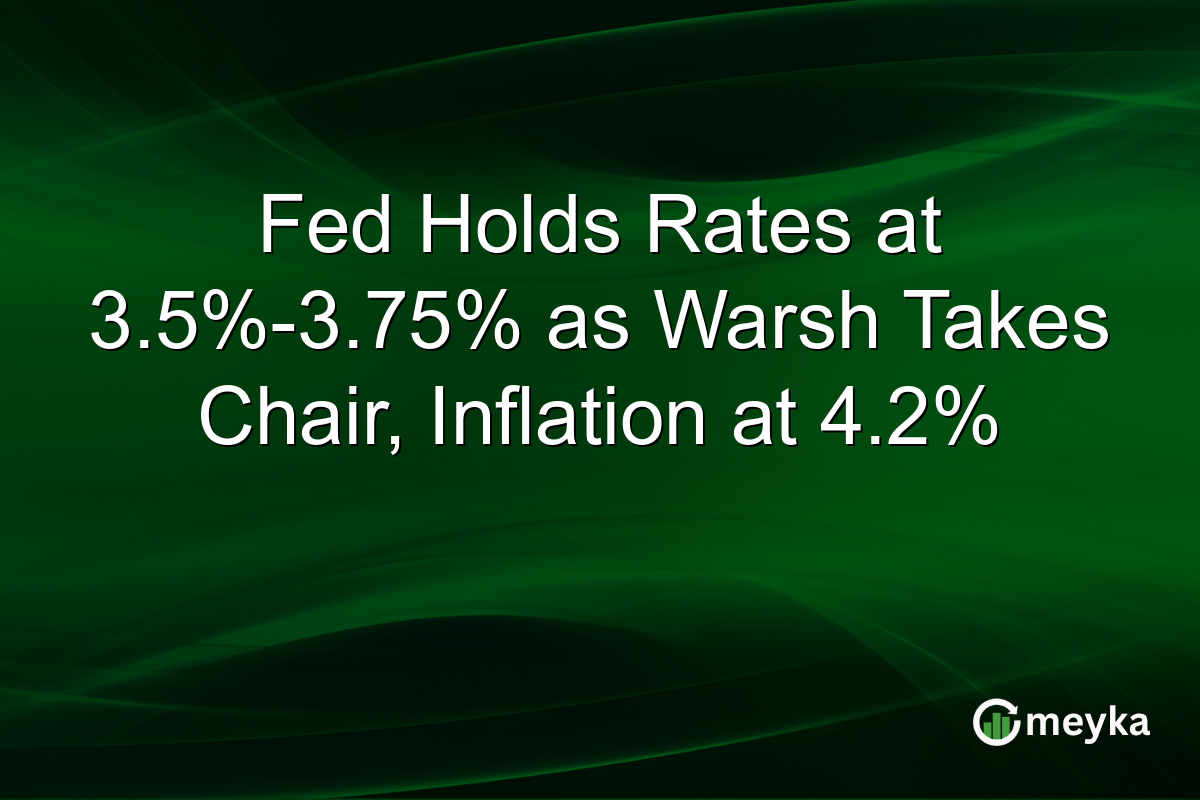Fed Holds Rates at 3.5%-3.75% as Warsh Takes Chair, Inflation at 4.2%
