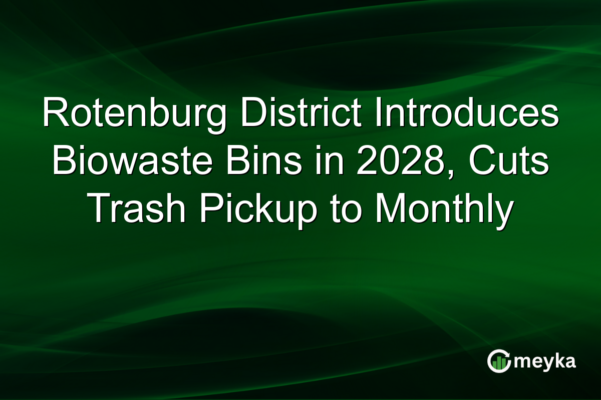 Rotenburg District Introduces Biowaste Bins in 2028, Cuts Trash Pickup to Monthly