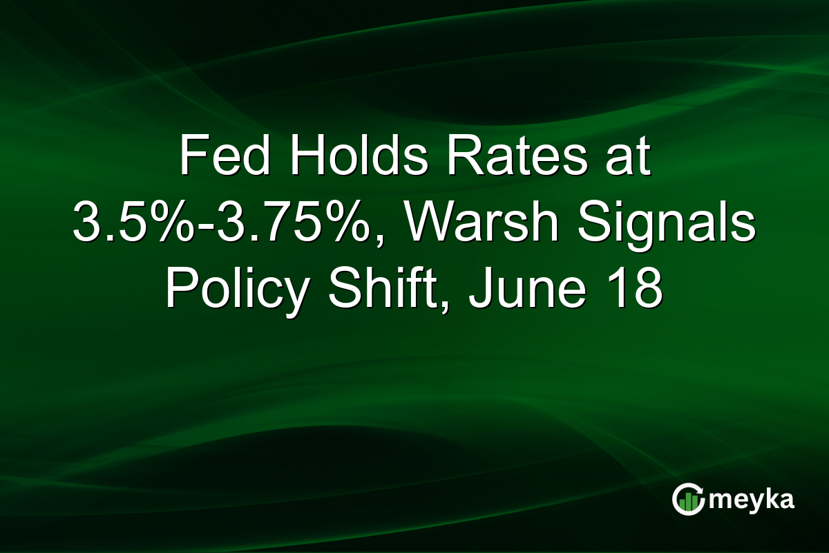 Fed Holds Rates at 3.5%-3.75%, Warsh Signals Policy Shift, June 18