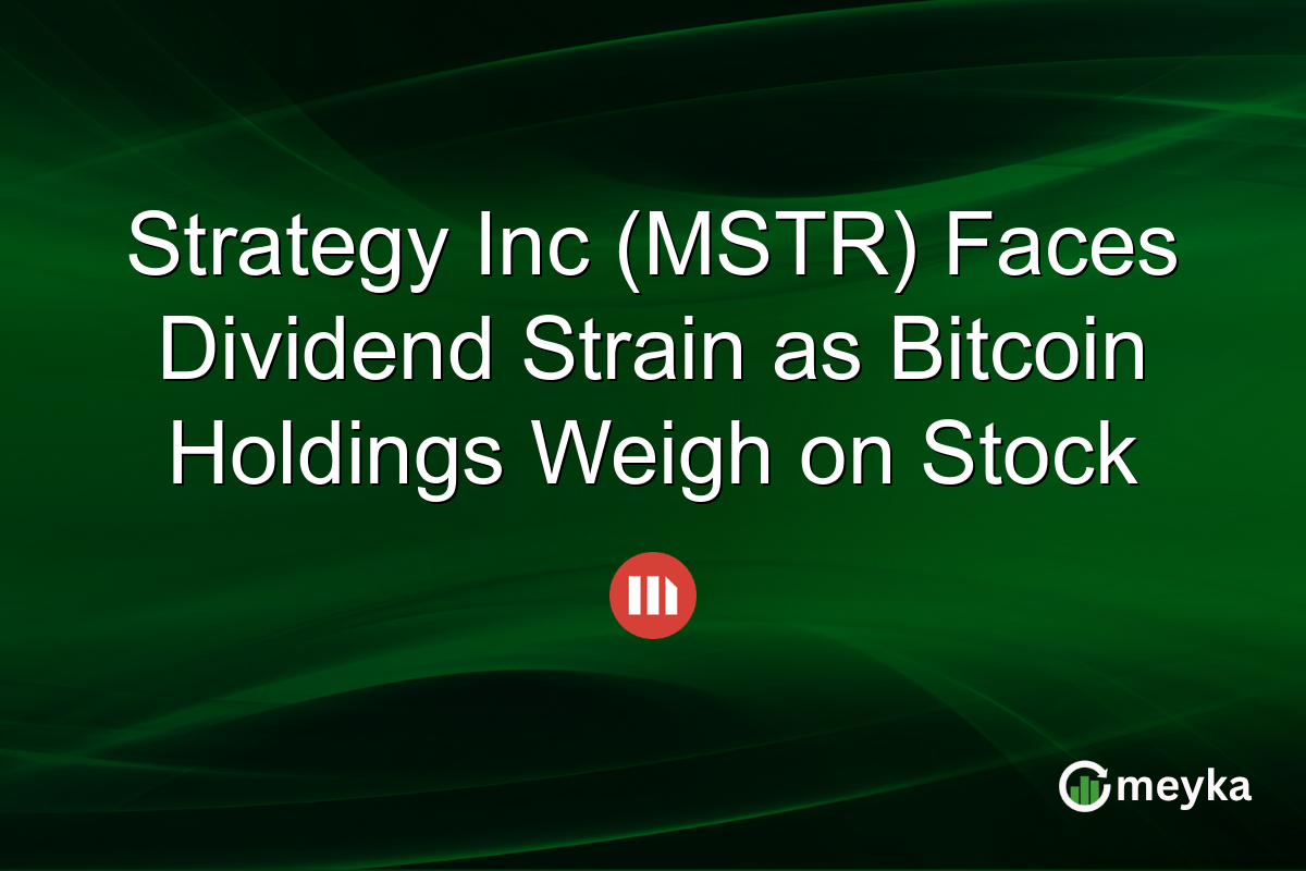 Strategy Inc (MSTR) Faces Dividend Strain as Bitcoin Holdings Weigh on Stock