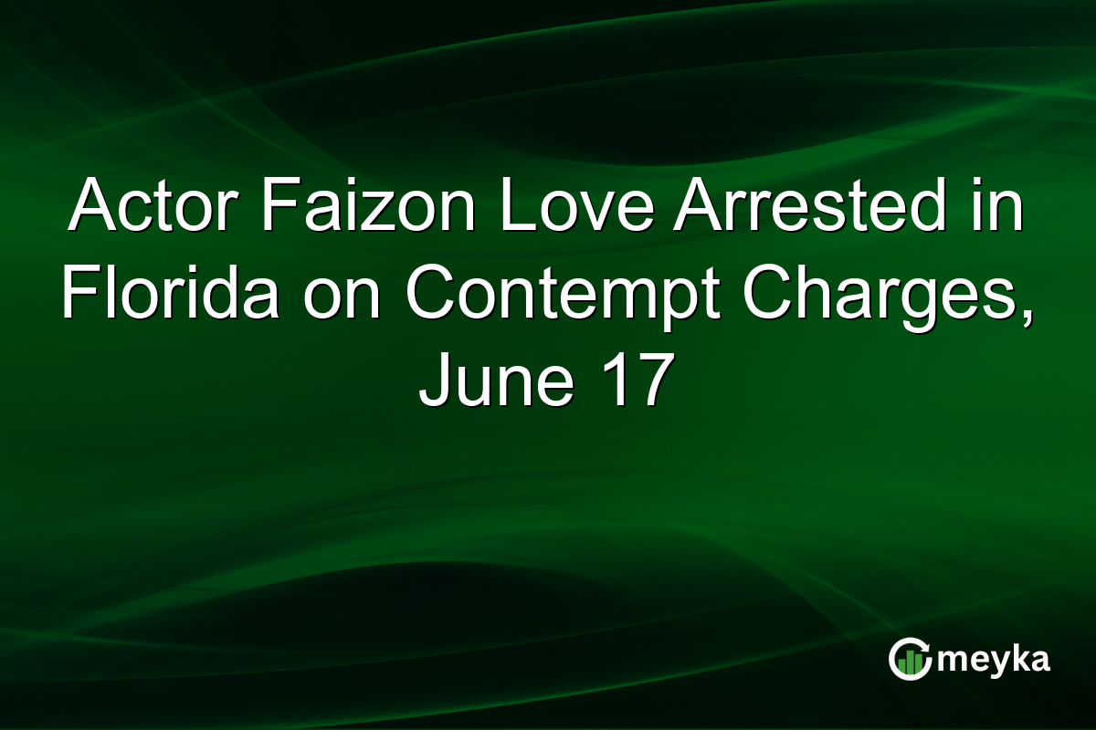 Actor Faizon Love Arrested in Florida on Contempt Charges, June 17
