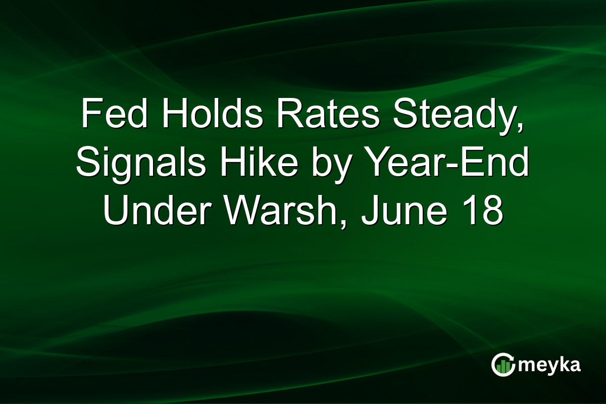 Fed Holds Rates Steady, Signals Hike by Year-End Under Warsh, June 18