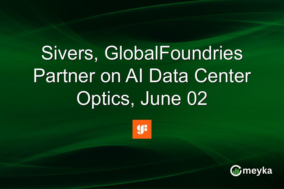 Sivers, GlobalFoundries Partner on AI Data Center Optics, June 02