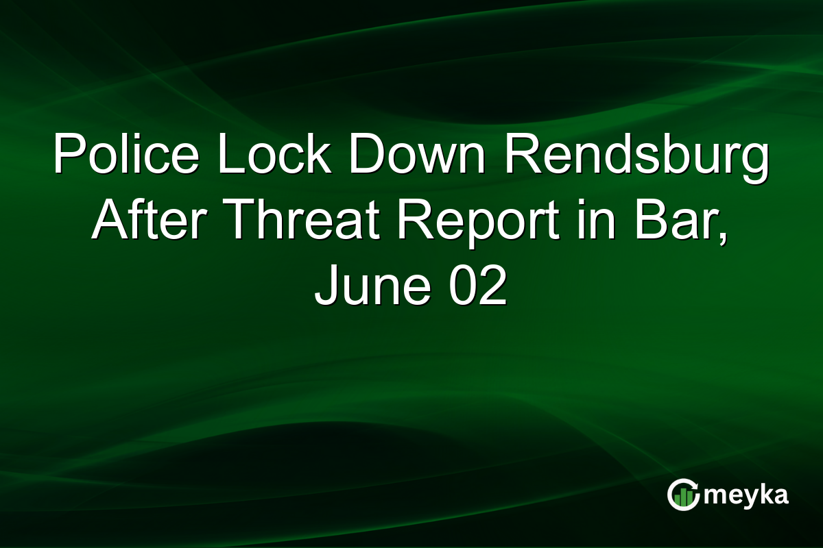 Police Lock Down Rendsburg After Threat Report in Bar, June 02