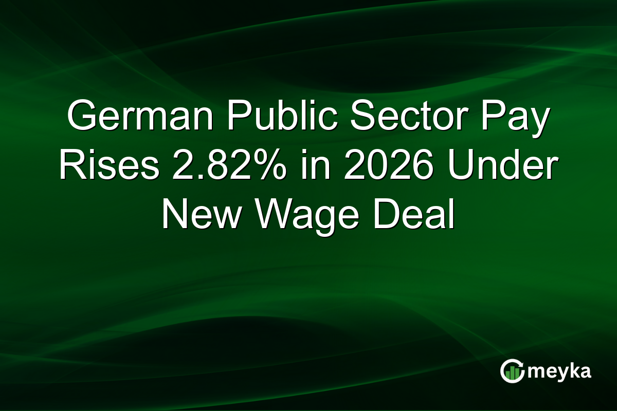 German Public Sector Pay Rises 2.82% in 2026 Under New Wage Deal