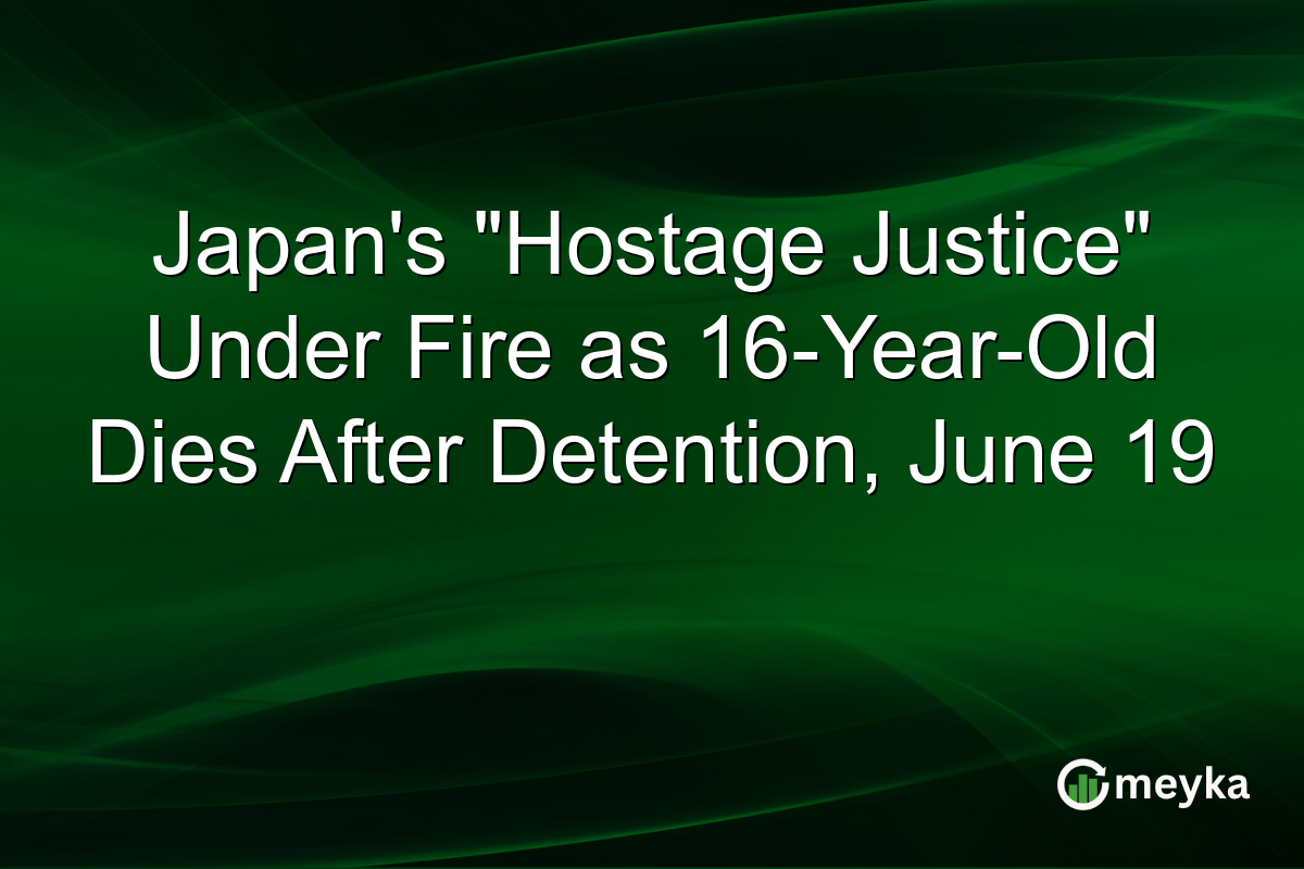 Japan’s “Hostage Justice” Under Fire as 16-Year-Old Dies After Detention, June 19