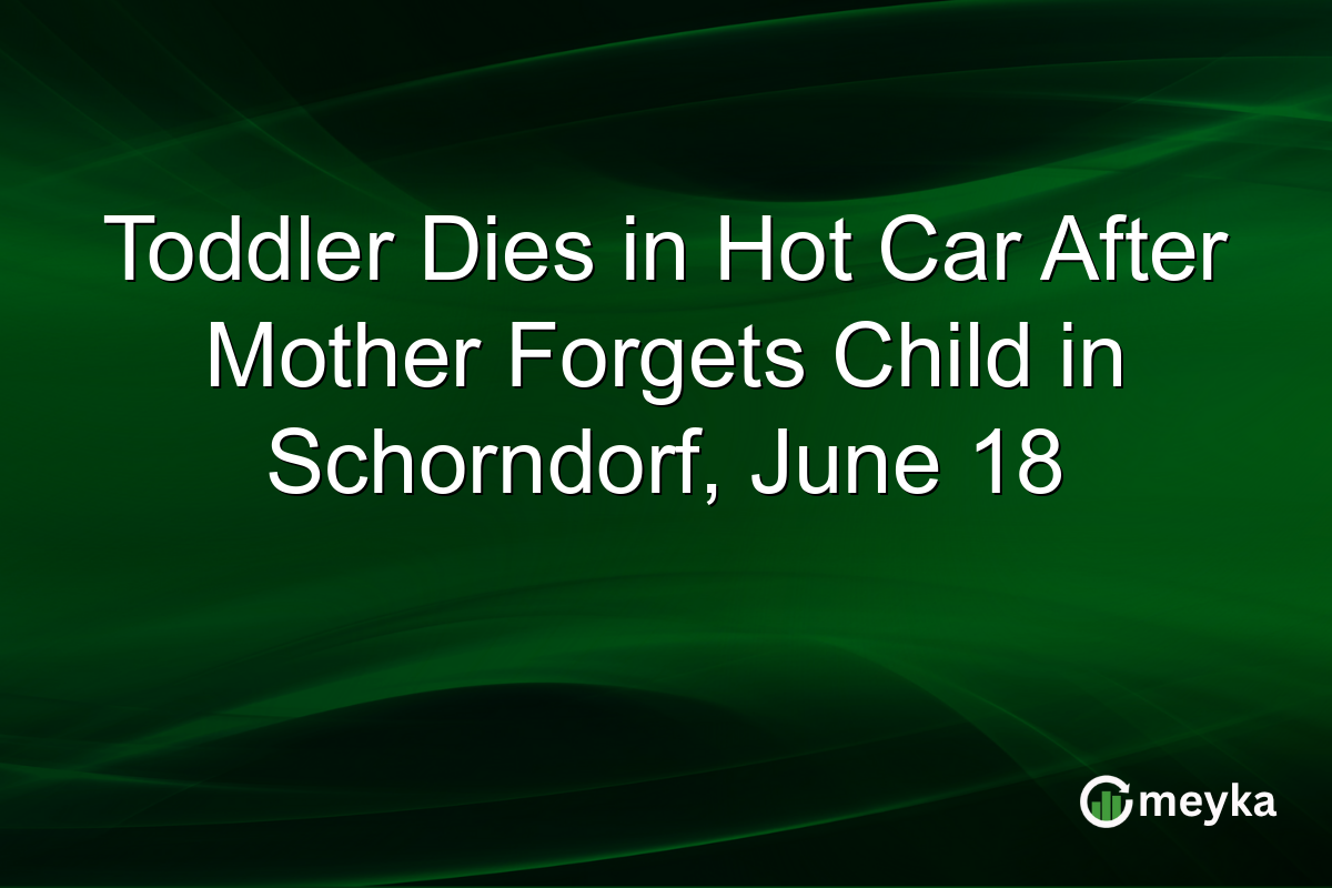 Toddler Dies in Hot Car After Mother Forgets Child in Schorndorf, June 18