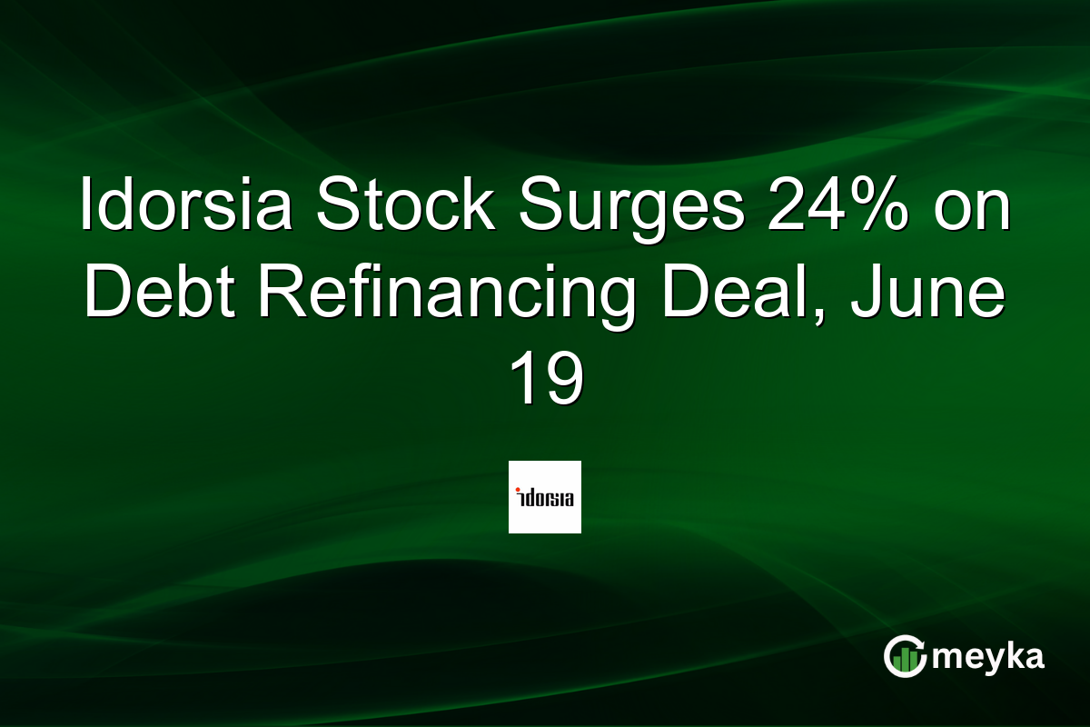 Idorsia Stock Surges 24% on Debt Refinancing Deal, June 19