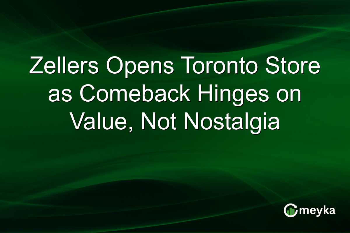 Zellers Opens Toronto Store as Comeback Hinges on Value, Not Nostalgia