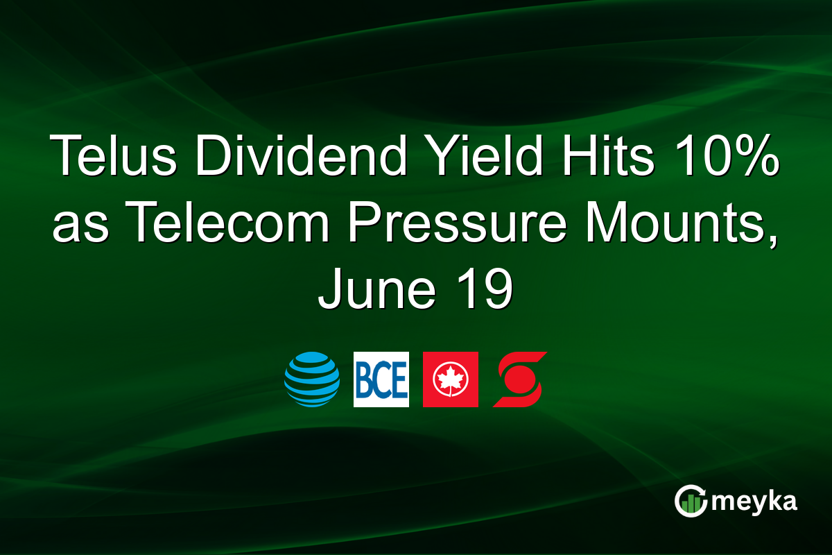 Telus Dividend Yield Hits 10% as Telecom Pressure Mounts, June 19