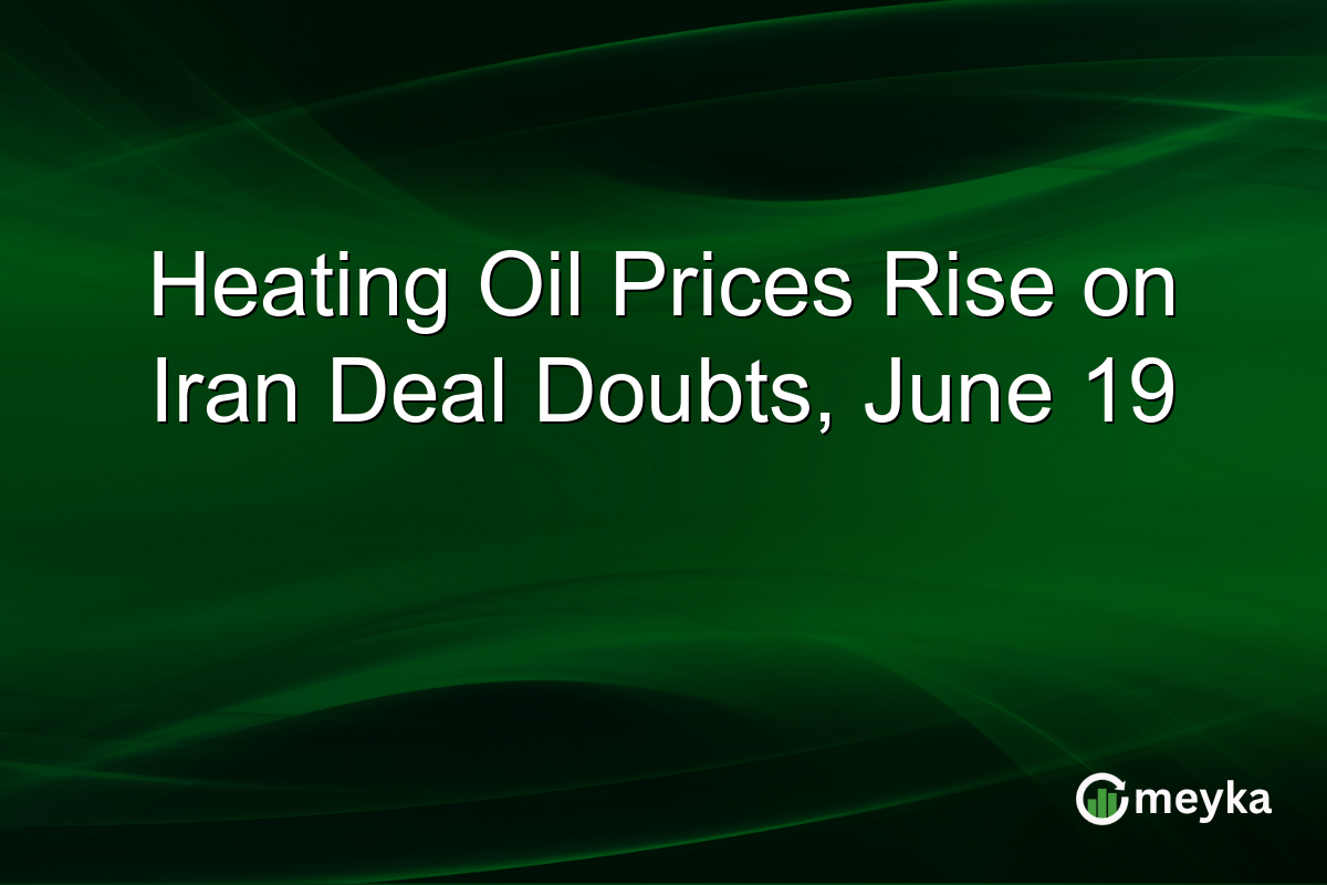 Heating Oil Prices Rise on Iran Deal Doubts, June 19