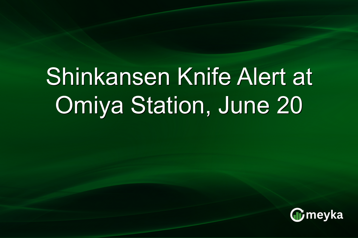 Shinkansen Knife Alert at Omiya Station, June 20